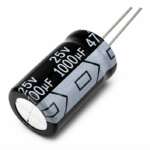 Electrolytic Capacitors Through Hole 1000uf 25V .