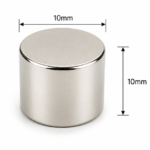 10mm X 10mm Neodymium Cylinder Magnets (Dia: 10mm, Thickness: 10mm)