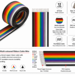 Premium 12 Core Multi-Coloured Ribbon Cable Wire
