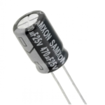 Electrolytic Capacitors Through Hole 470uF 25V.