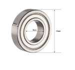606 ZZ Deep Groove Ball Bearing 6x17x6mm - Image 2