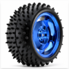 85MM Large Robot Smart Car Wheel, 38MM Width Surface Blue Rim