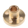 8mm Pitch 2mm Single Type Copper Nut (T8 Lead Screw Nut) - Image 3