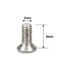 SS CSK Allen M3 x 6mm, Dia. 3mm, Length 6mm, Stainless Steel (SS202) Allen Socket Countersunk Screws