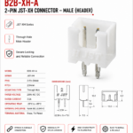 2-Pin JST-XH Male Connector Housing - 2.54mm Pitch