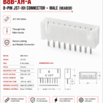 8-Pin JST-XH Male Connector Housing - 2.54mm
