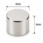4mm X 4mm Neodymium Disc Magnets (Dia: 4mm, Thickness: 4mm)