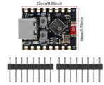 ESP32-C3 Super Mini Development Board - Unsoldered - Image 4