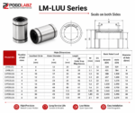 Long LM8LUU Long Type Linear Motion Slider Linear Bushing, Bearing for 8mm Shaft - Image 3