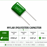 0.047uF (473) Mylar (Polyester film) Capacitor-2A473J