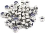 SS M6 Nyloc Nut (Dia 6mm) for 6mm of Bolts Stainless Steel (SS202) - Image 3
