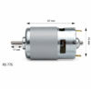 RS-775 DC Motor with Ball Bearing – 12V to 24V, High Torque (Round Shaft) - Image 3