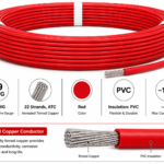 Premium 19 AWG Stranded Single Core Insulated Wire PVC - Red