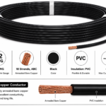 Premium 22 AWG Stranded Single Core Insulated Wire PVC - Black