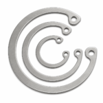 SS External Circlip for 6mm Shaft Diameter , Stainless Steel (SS202) - Image 2