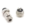 3 Pin 16mm Male/Female Mini Round Shell Panel Connector