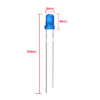 3mm round DIP LED Blue in Blue - Image 3