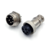 5 Pin 16mm Male/Female Mini Round Shell Panel Connector