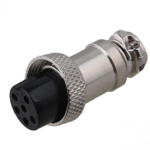 6 Pin 16mm Male/Female Mini Round Shell Panel Connector