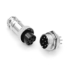 8 Pin 16mm Male/Female Mini Round Shell Panel Connector - Image 2