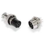8 Pin 16mm Male/Female Mini Round Shell Panel Connector