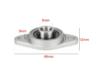 8mm Inner Diameter Zinc Alloy Pillow Block Flange Bearing KFL08 - Image 2