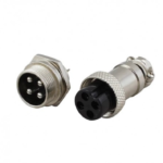 4 Pin 16mm Male/Female Mini Round Shell Panel Connector