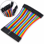 10CM Female to Female Breadboard Jumper DuPont 2.54MM 1P-1P Cable 40 Pcs