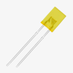 5mm Flat Top Yellow Diffused LED
