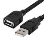 USB 2.0 Type-A Male to Female Extension Cable with Ferrite Filter 1.5m